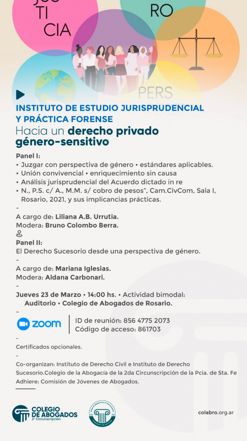 HACIA UN DERECHO PRIVADO GÉNERO-SENSITIVO - 23/03/2023